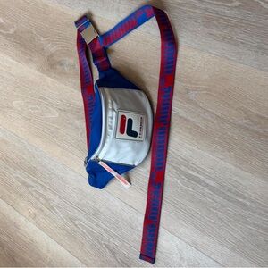 Fila Blue and White Bag with Red Accents